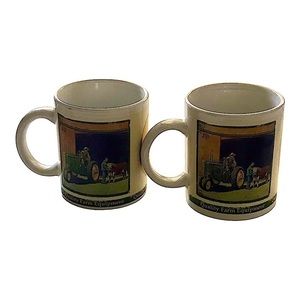 2 John Deere Coffee/Tea Mugs